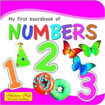 Scholars Hub My first board book of numbers